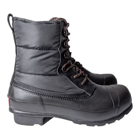 NWOB HUNTER Original Short Quilted Lace-Up Boot Size 8 - Picture 2 of 7